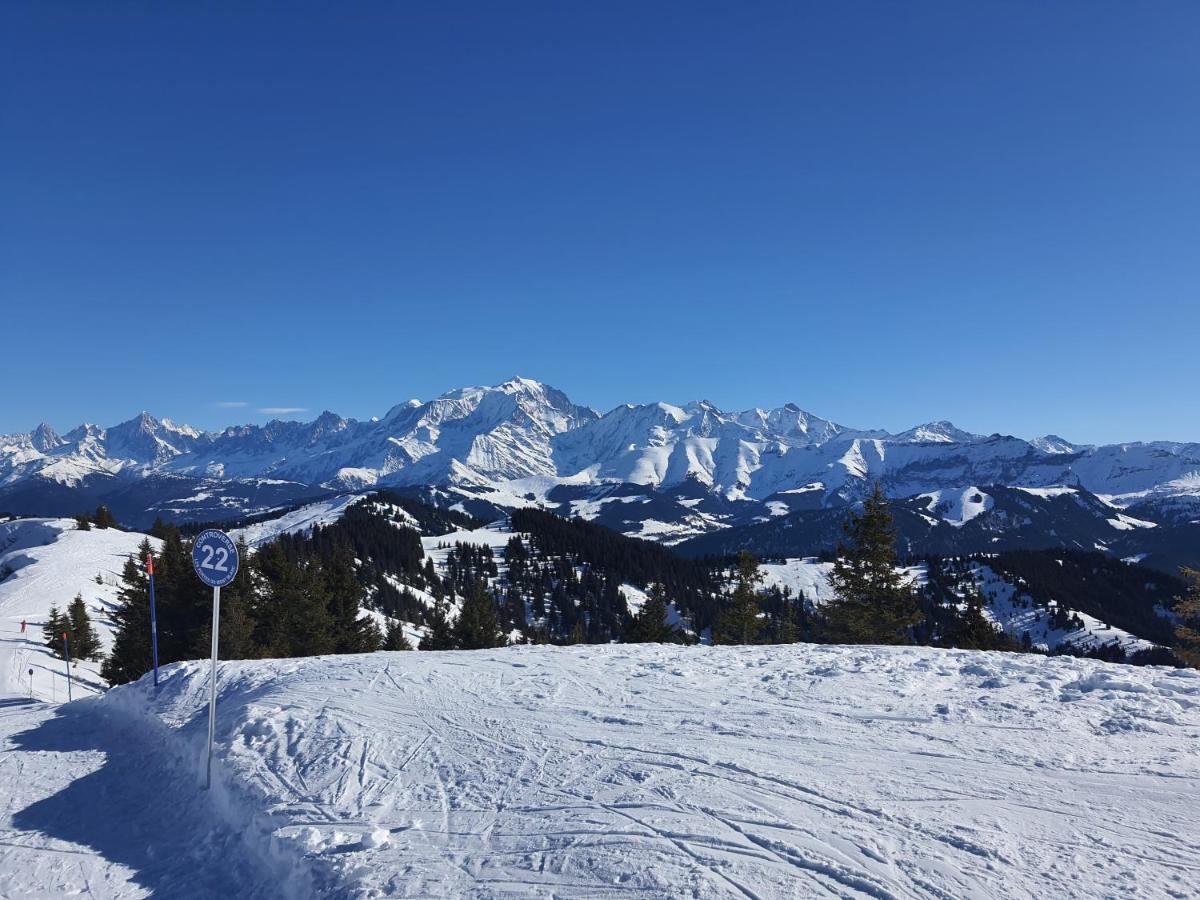 Apartmán Le Borderan La Giettaz Exteriér fotografie